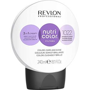 REVLON PROFESSIONAL Nutri Color Filters Maschera Colorata Capelli, Protettiva, Istantanea e Multidimensionale, Platino Intenso - 240 ml