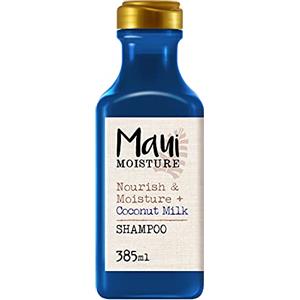 Maui Moisture Shampoo Nourish & Moisture + Coconut Milk, Shampoo idratante per capelli secchi e crespi, Shampoo naturale e vegano con latte di cocco, Shampoo senza solfati, siliconi o parabeni, 385 ml