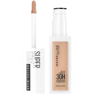 Maybelline New York Correttore Liquido SuperStay 30H Active Wear, Finish Matte e Naturale ad Alta Coprenza, 30 H di Tenuta, Corregge le Imperfezioni Senza Seccare, Texture Leggera, 25 Medium