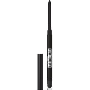 Maybelline New York Matita Occhi in Gel Sfumabile, Effetto Smokey Eyes, Tenuta Fino a 36H, Formula Waterproof a Prova di Sbavature, Tattoo Liner Automatic Gel Pencil, Tonalità: Pitch Black