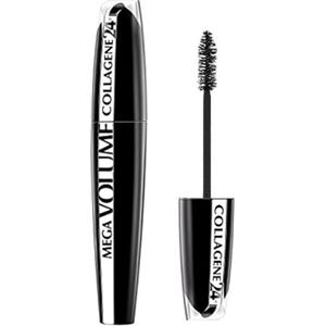 L'Oréal Paris Mega Volume Collagene Mascara, Lunga Durata, Volumizzante con Maxi Applicatore in Setole, Nero