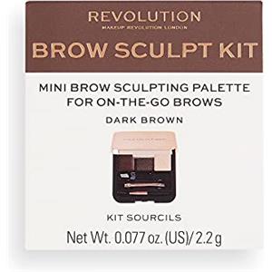 MAKEUP REVOLUTION LONDON Makeup Revolution, Kit Brow Sculpt, Dark, 2,2g