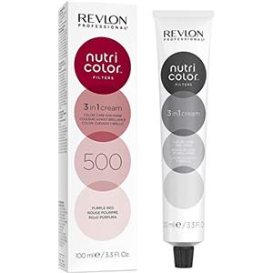 REVLON PROFESSIONAL Nutri Color Filters Maschera Colorata Capelli, Protettiva, Istantanea e Multidimensionale, Rosso Porpora - 100 ml