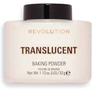 Revolution Beauty London Makeup Revolution, Loose Baking Powder, Prolunga l'usura del trucco, Cipria fissante per il trucco, Traslucida, Per tutti i toni della pelle, 32g