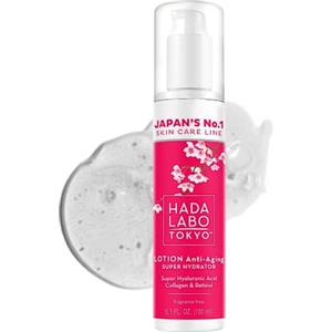 Hada Labo Tokyo Face lotion Donna con collagene e acido ialuronico 150 ml - lozione viso da donna con retinolo - lozione efficace per il viso da donna per la pelle matura 40+ - siero anti-rughe