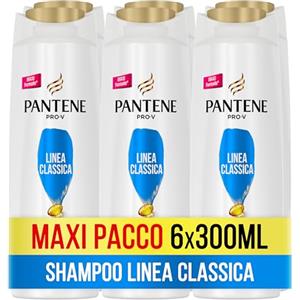 Pantene Pro-V Shampoo e Balsamo e Trattamento, Linea Classica Maxi Formato da 6 x 300 ml