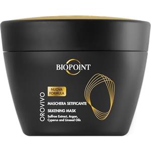 Biopoint Orovivo - Maschera Capelli Setificante, Trattamento Nutriente con Formula a Base di Olii Biologici, Dona Capelli Morbidi, Setosi e Brillanti, 200 ml