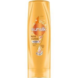 Sunsilk, Balsamo Morbidi e Luminosi, Balsamo Anticrespo, Dona Capelli Morbidi e Non Unti, Formula Active-Fusion con Olio di Argan e Mandorle, Cheratina e Biotina, 200 ml