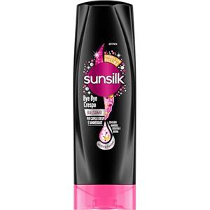 Sunsilk, Balsamo Bye Bye Crespo, per Capelli Crespi, Dona Capelli Morbidi, Visibilmente Sani e Luminosi, Formula Active Fusion Arricchita con Olio di Macadamia, Elastina e Biotina, 200 ml