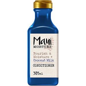 Maui Moisture Balsamo Nourish & Moisture + Coconut Milk, Balsamo capelli secchi, Districante capelli vegano e naturale con latte di cocco, Balsamo senza solfati, siliconi o parabeni, 385 ml