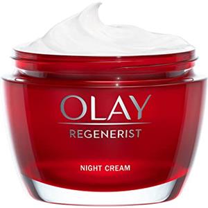 OLAY Crema Viso Notte Regenerist, Antirughe, Idratante con Acido Ialuronico, Niacinamide e Vitamina B5, Rassoda e Idrata la Pelle in Profondità per un Aspetto Tonico e Rigenerato, 50ml