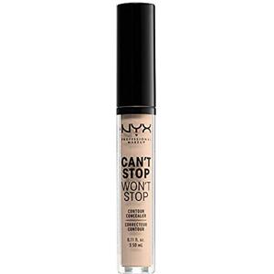 NYX Professional Makeup Correttore Can't Stop Won't Stop, Correttore Viso Liquido, Adatto a Tutti gli Incarnati, Alabastro, Confezione da 1