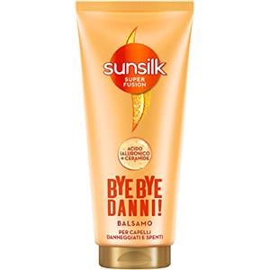 Sunsilk, Balsamo Bye Bye Danni, Balsamo per Capelli Danneggiati e Spenti, Formula Super Fusion con un mix di Acido Ialuronico e Ceramide, Ripara da 7 Tipi di Danni ai Capelli, 180 ml