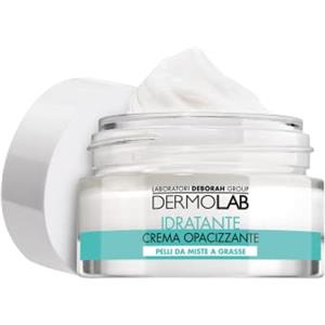 Dermolab - Crema Viso Idratante Opacizzante, per Pelle Mista e Grassa, con Pool di Acido Ialuronico, Effetto Matte e Antiossidante, Rimpolpa in Profondità, SPF 15, 50 ml