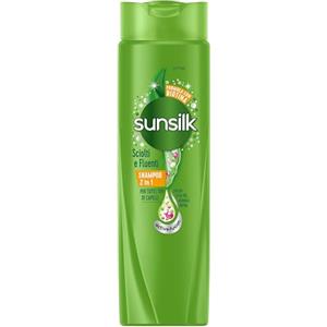 Sunsilk, Shampoo 2in1 Sciolti e Fluenti, Shampoo e Balsamo per Capelli Grassi, per Capelli Leggeri e Brillanti, Formula Active-Fusion con Olio di Tea Tree, Arginina e Biotina, 250 ml