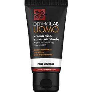 Dermolab Uomo - Crema Viso Super Idratante, per Pelli Sensibili, con Acido Ialuronico e Olio di Canola, Effetto Protettivo, Previene Secchezza e Irritazioni, Dermatologicamente Testato, 50 ml