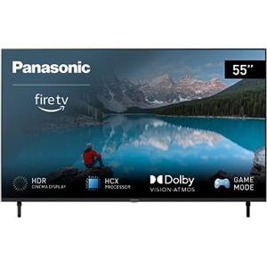 Panasonic TX-55MX800E, Smart TV LED 4K Ultra HD 55 Pollici, High Dynamic Range (HDR), Dolby Atmos e Dolby Vision, Fire TV, Prime Video, Alexa, Netflix, Modalità Gioco, Nero