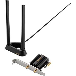 ASUS Scheda WiFi 6E PCI-E, PCE-AXE59BT Adattatore WiFi 6E PCI-E con 2 Antenne Esterne e Base Magnetizzata, Supporta Banda 6GHz, 160MHz, Bluetooth 5.2, Sicurezza di Rete WPA3, 5400 Mbps