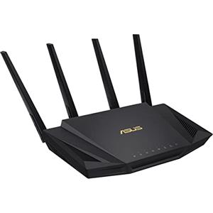 ASUS RT-AX58U Router Estendibile con Mobile Tethering, Alternativa ai Router 4G 5G, Mesh Wifi 6 AX3000 Dual-Band, Tecnologia OFDMA e MU-MIMO, Trend Micro AiProtection Pro Security, QoS Adattivo