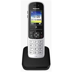 Panasonic KX-TGH710 Telefono Cordless Singolo, Display a Colori, Vivavoce, Pulsante Regola Volume, Resistente agli Urti, Modalità Non Disturbare, Eco Mode Plus, Design Minimal Elegante, Silver