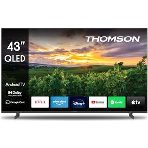 Thomson 43 Pollici (108 cm) FHD LED TV - Smart Android TV (WLAN, HDR, Triple Tuner DVB-C/S2/T2) - 43QA2S13-2023