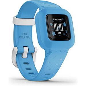 Garmin Vivofit Jr.3 (Stars Blue), Orologio e Activity Tracker per Bambini, Display a colori, Passi, Sonno, Cinturino in silicone, App interattiva, Autonomia fino a 1 anno, 4+