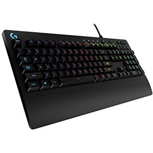 Logitech G G213 Prodigy Tastiera Gaming Cablata, LIGHTSYNC RGB, Tasti Retroilluminati, Resistente agli schizzi, Tasti Personalizzabili, Controlli Dedicati Multimediali, QWERTY Layout Italiano - Nero