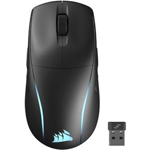 Corsair M75 WIRELESS RGB Mouse da Gioco FPS Leggero - 26.000 DPI - Pulsanti Laterali Intercambiabili - Compatibile con iCUE - PC - Nero