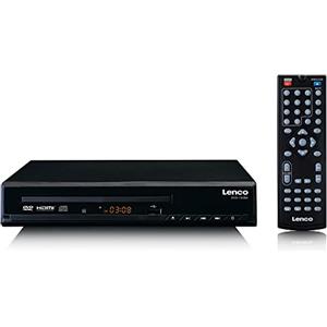 Lenco DVD-120BK - Lettore DVD con HDMI e Scart - Display LED - Telecomando - Riproduce da USB