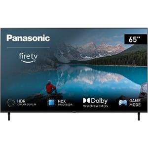 Panasonic TX-65MX800E, Smart TV LED 4K Ultra HD 65 Pollici, High Dynamic Range (HDR), Dolby Atmos e Dolby Vision, Fire TV, Prime Video, Alexa, Netflix, Modalità Gioco, Nero