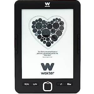 Woxter Scriba 195 Paperlight Black - Lettore di Libri Elettronico da 6 