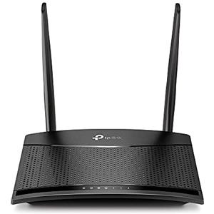 TP-Link TL-MR110 Cat4 Router 4G LTE Wireless N300Mbps, Router WiFi con Sim, Due Antenne LTE Rimovibili, Porta LAN/WAN, Modem 4G Sim, Senza Configurazione, Collega Fino a 32 Dispositivi, Plug&Play