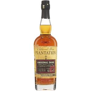 Plantation Rum Original Dark, 700ml, Ideale per Cocktail, Note Fruttate e Fumè, Rum Scuro Artigianale delle Barbados e Jamaica, Invecchiato 3 Anni e Miscelato con Rum Giamaicani Affinati, 40% Vol.