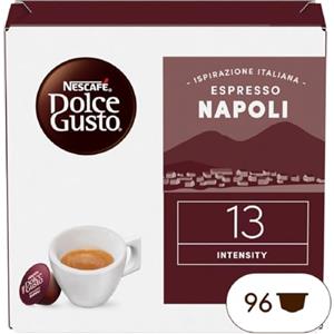 NESCAFÉ DOLCE GUSTO NESCAFÉ DOLCE GUSTO Espresso Napoli Caffè, 6 Confezioni da 16 Capsule (96 Capsule Compatibili Nescafé Dolce Gusto)