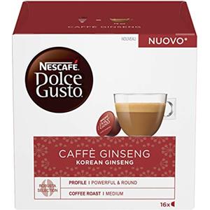 NESCAFÉ DOLCE GUSTO NESCAFÉ DOLCE GUSTO Caffè Ginseng, 6 Confezioni da 16 Capsule (96 Capsule Compatibili Nescafé Dolce Gusto)