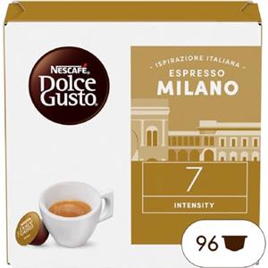 NESCAFÉ DOLCE GUSTO NESCAFÉ DOLCE GUSTO Espresso Milano Caffè, 6 Confezioni da 16 Capsule (96 Capsule Compatibili Nescafé Dolce Gusto)