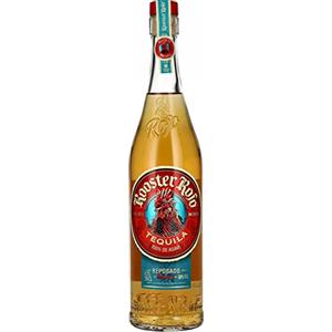 Rooster Rojo Reposado Tequila - Creata con il 100% di agave Weber Blue - Doppia distillazione, filtrata con l'argento, invecchiata in botte - 38% Vol - 70cl (700ml / 0,7litri) - Bottiglia di vetro