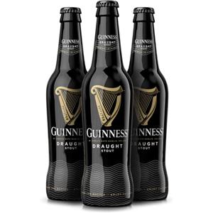 Guinness Draught Birra Irlandese, Bottiglia - Pacco da 24 x 330 ml