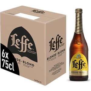 Leffe Blonde, Birra Bottiglia - Pacco da 6x75cl