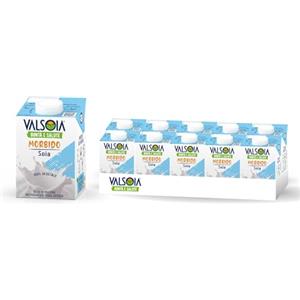 Valsoia - Bevanda Soia Gusto Morbido, Box da 10 Tetra Brik da 500 ml, 100% Vegetale, Senza Lattosio e Glutine, Fonte di Proteine Vegetali, Ideale anche per Vegani, Vegetariani e Celiaci