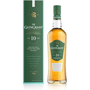 Glen Grant - Single Malt Scotch Whisky Scozzese, 70 cl, Invecchiato 10 Anni, Astucciato, 40% Vol