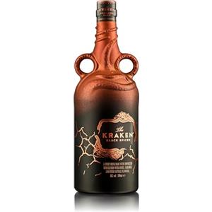 Kraken The Kraken Black Spiced Uknown Deep Limited Edition Bronze 70 cl - Blend di Rum caraibici scuri e 13 spezie. 40% vol.