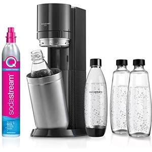 Sodastream Duo Megapack, Gasatore D'Acqua Per Trasformare L'Acqua In Acqua Frizzante, Nero, ‎29 x 25.6 x 44.4 cm; 6.4 Kg