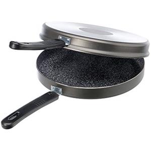 ALLUFLON Tradizione Italia Fornetto/Girafrittata Basso, Alluminio, Nero, antiaderente, 26 cm