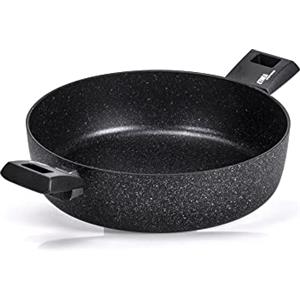 Moneta 0001850228 Etnea - Tegame 2 Manici, Nero, 28 cm