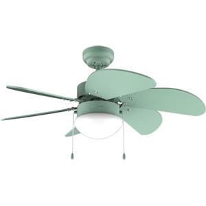 Cecotec - Ventilatore da Soffitto EnergySilence Aero 3600 Vision Full Green 50 W, Diametro 92 cm, 3 Velocità, 6 Lame Reversibili, Modalità Inverno-Estate, Utilizzo Facile, Interruttore a Catena