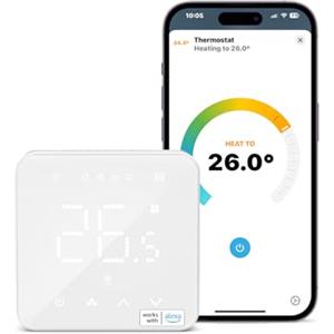 Refoss Termostato WiFi Digitale Touchscreen Programmabile Intelligente Termostato Caldaia Crono Termostato da Parete Compatibile con Apple HomeKit Alexa Google Assistant 3A 2,4GHz