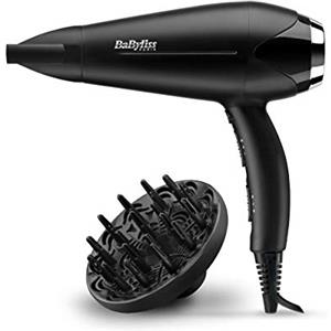 BaByliss D572DE Asciugacapelli Turbo Smooth 2200W, Funzione Ionica Anti-Crespo E Tecnologia Ceramica, Nero