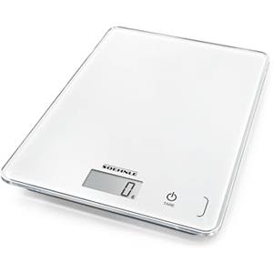 Soehnle Page Compact 300 Bilancia pesa alimenti digitale, da cucina da 1 g a 5 kg, elegante, bianco