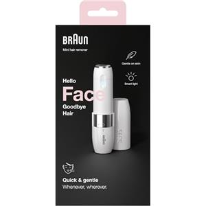 Braun Face, Rasoio Elettrico Donna Per Viso, Rifinitore Di Precisione, Adatto Anche Per La Zona Bikini, Idea Regalo, FS1000 Bianco